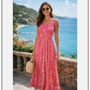 Young Fabulous & Broke Pink Savannah Maxi Dress, Size XS